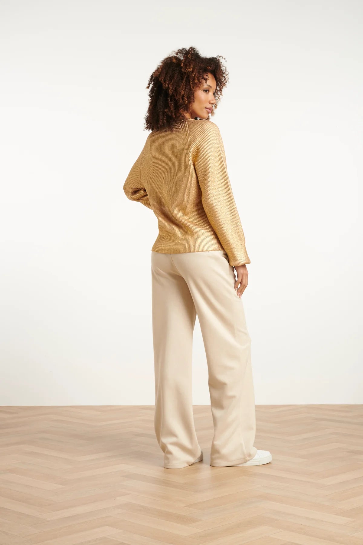 Smashed Lemon, Knit top GOLD
