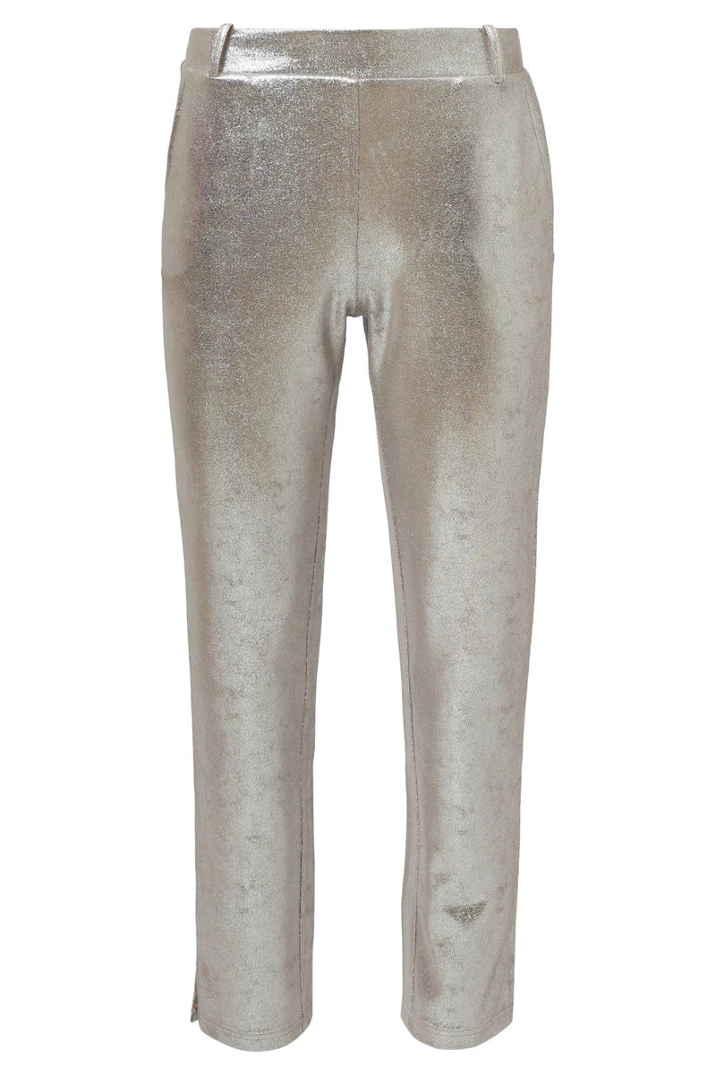 Smashed Lemon, SHINY METALLIC PANTS | SILVER 25600