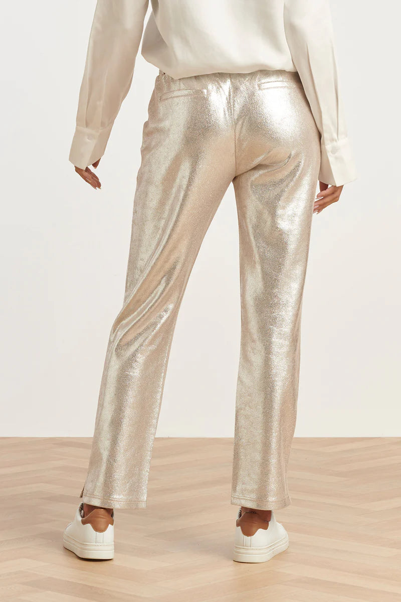 Smashed Lemon, SHINY METALLIC PANTS | SILVER 25600