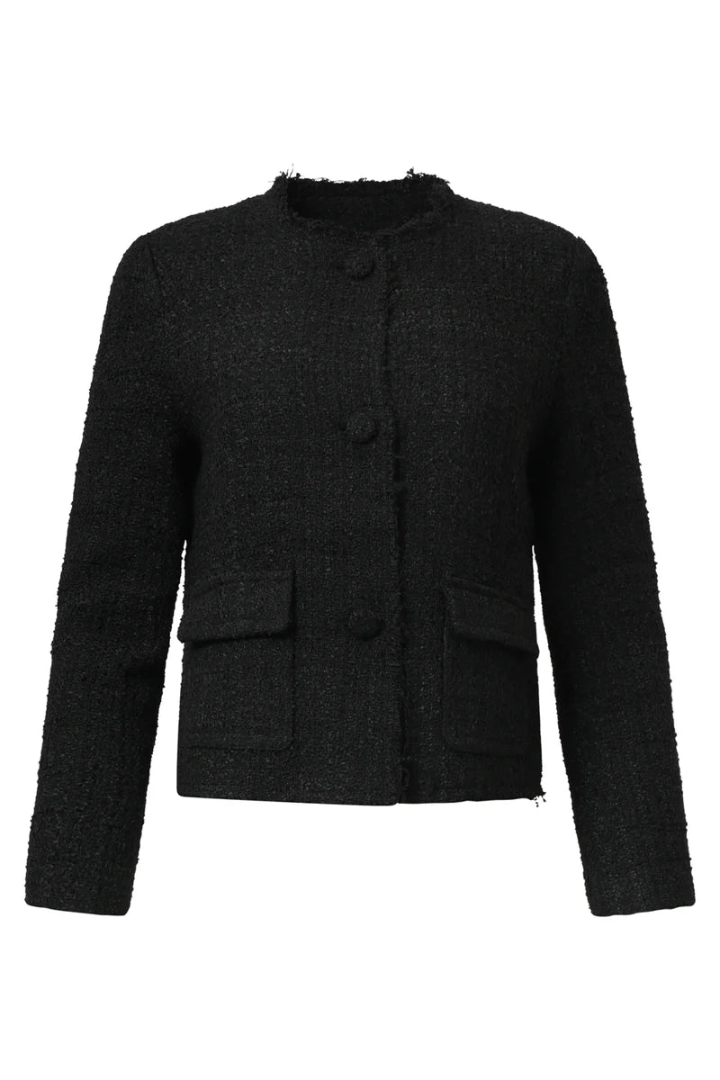 Smashed Lemon, BLACK TWEED JACKET | BLACK 25609