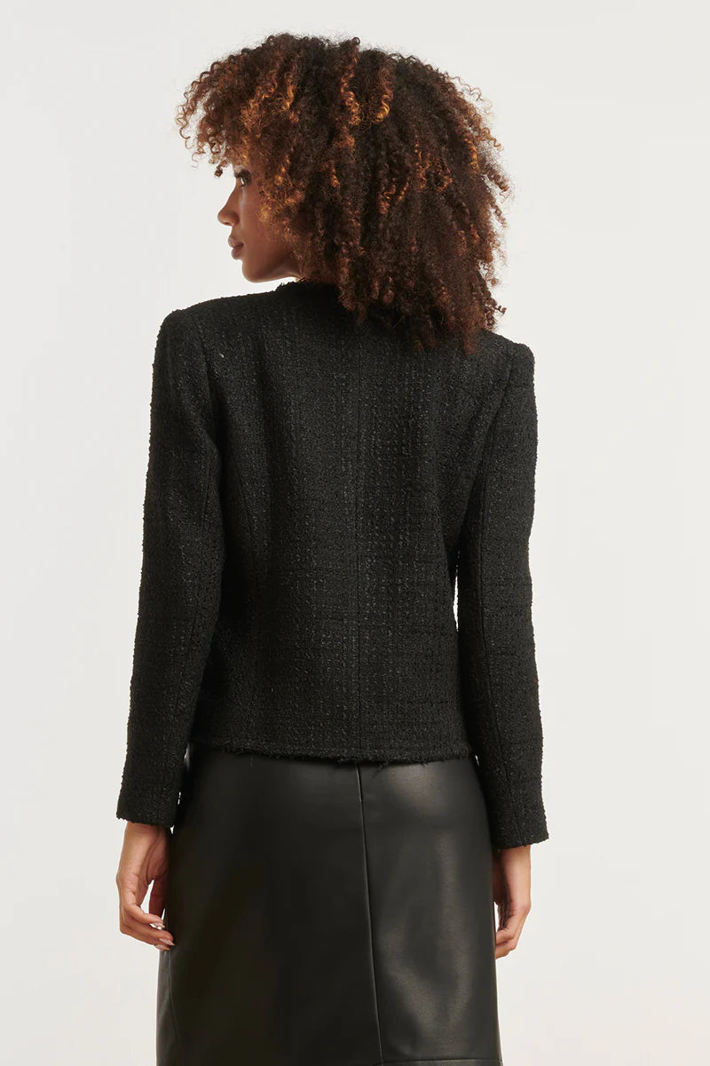 Smashed Lemon, BLACK TWEED JACKET | BLACK 25609