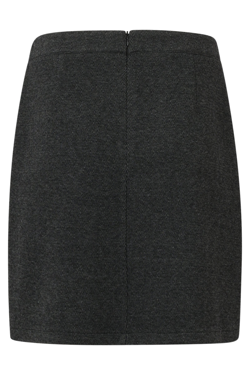 Smashed Lemon,  WOMEN'S FITTED SKIRT SAND | CHARCOAL 25614