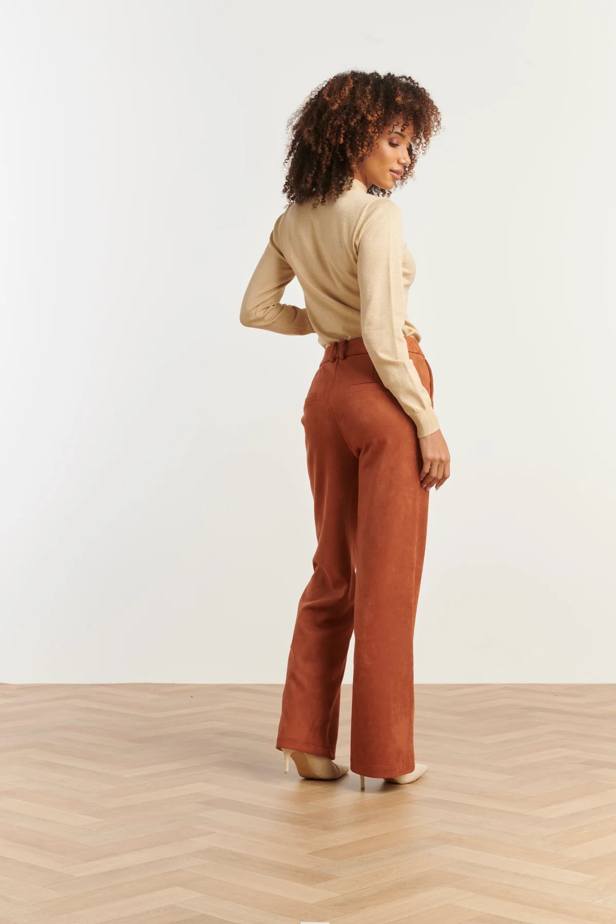 Smashed Lemon, WOMEN'S KNITTED TOP WITH LUREX | SAND 25505
