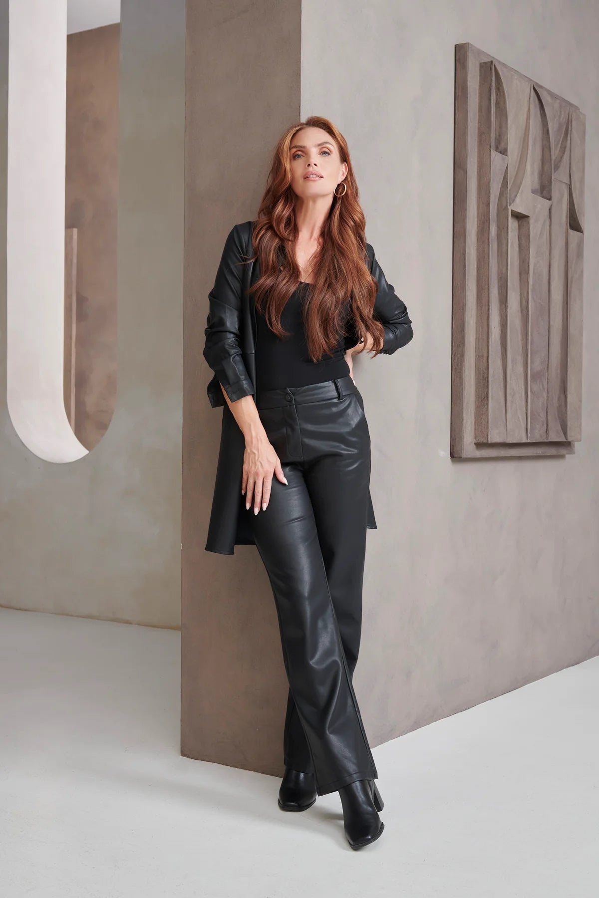 Smashed Lemon, WIDE PANTS | BLACK 25645