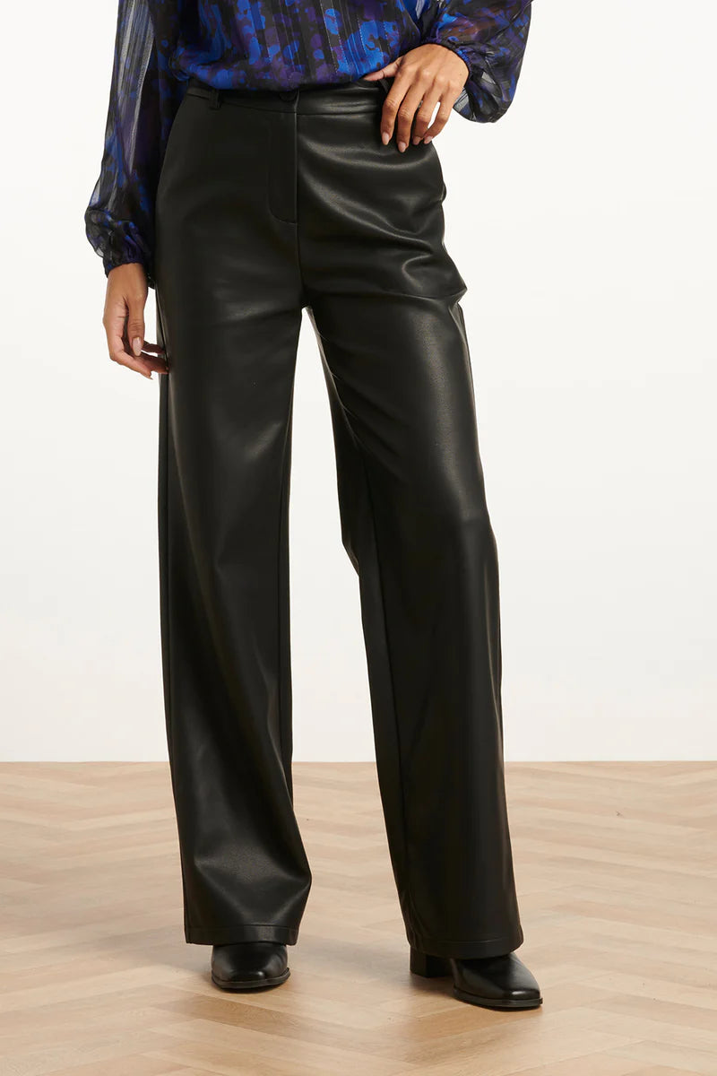 Smashed Lemon, WIDE PANTS | BLACK 25645