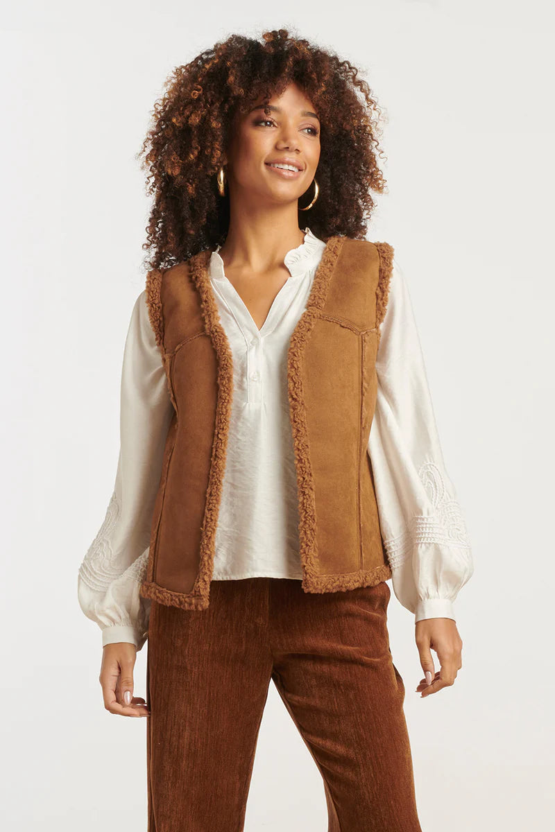 Smashed Lemon, GILET COGNAC 25619
