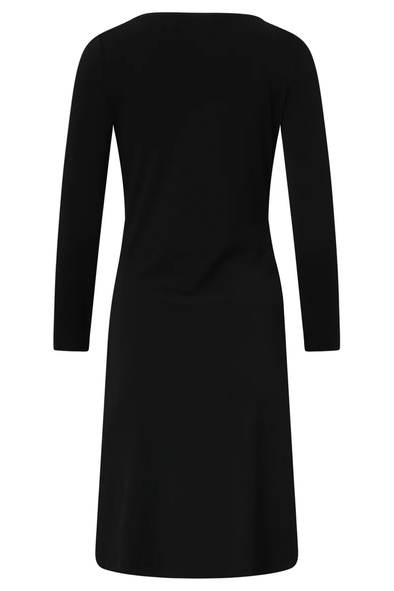 Smashed Lemon, BLACK FITTED ELEGANT DRESS | BLACK 25668