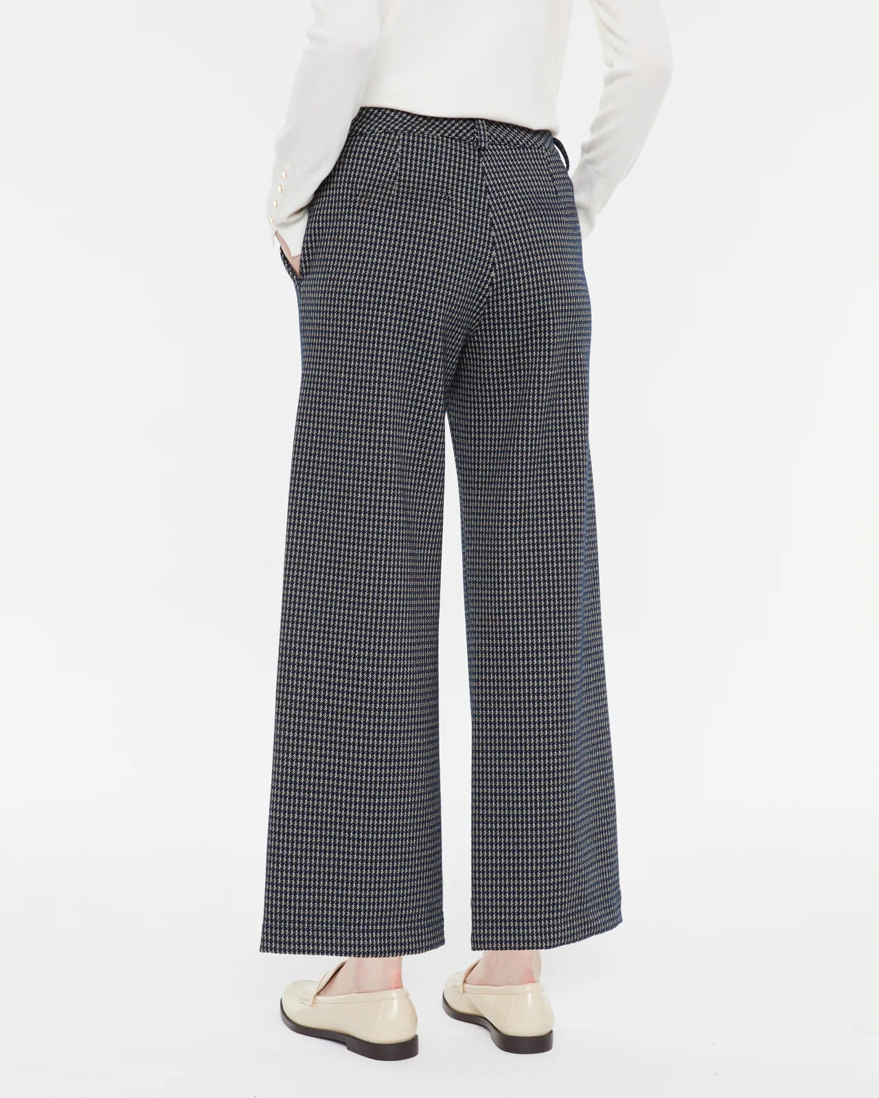 Andam, wide-leg ankle-length printed knit trousers 4621