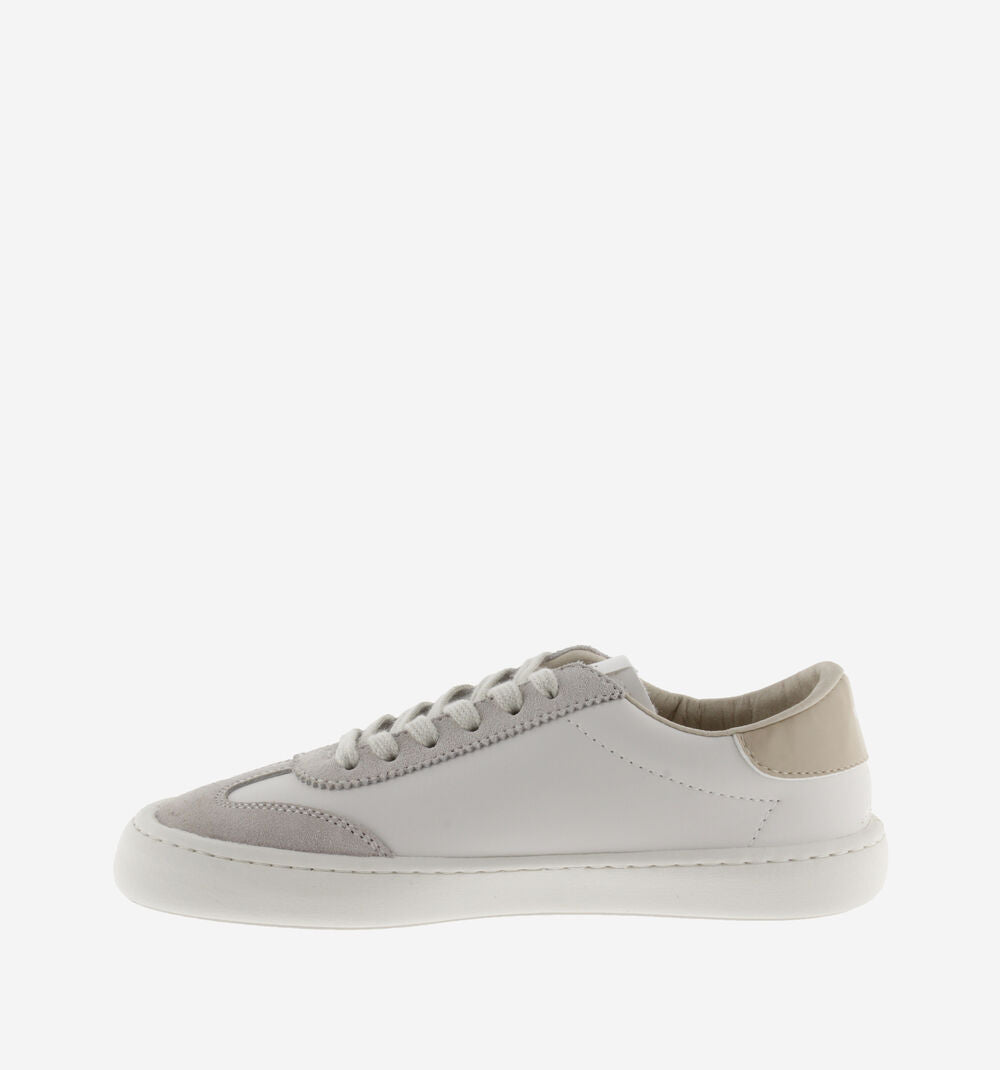 Victoria, OLMO BAREFOOT LEATHER EFFECT & SPLIT LEATHER Cream 1186100 Unisex barefoot trainers