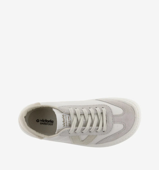 Victoria, OLMO BAREFOOT LEATHER EFFECT & SPLIT LEATHER Cream 1186100 Unisex barefoot trainers