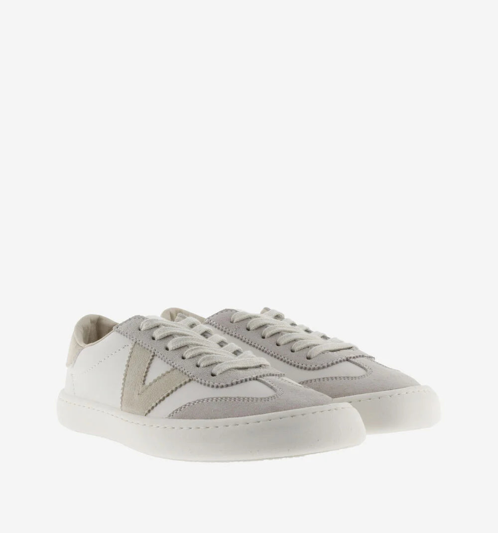 Victoria, OLMO BAREFOOT LEATHER EFFECT & SPLIT LEATHER Cream 1186100 Unisex barefoot trainers