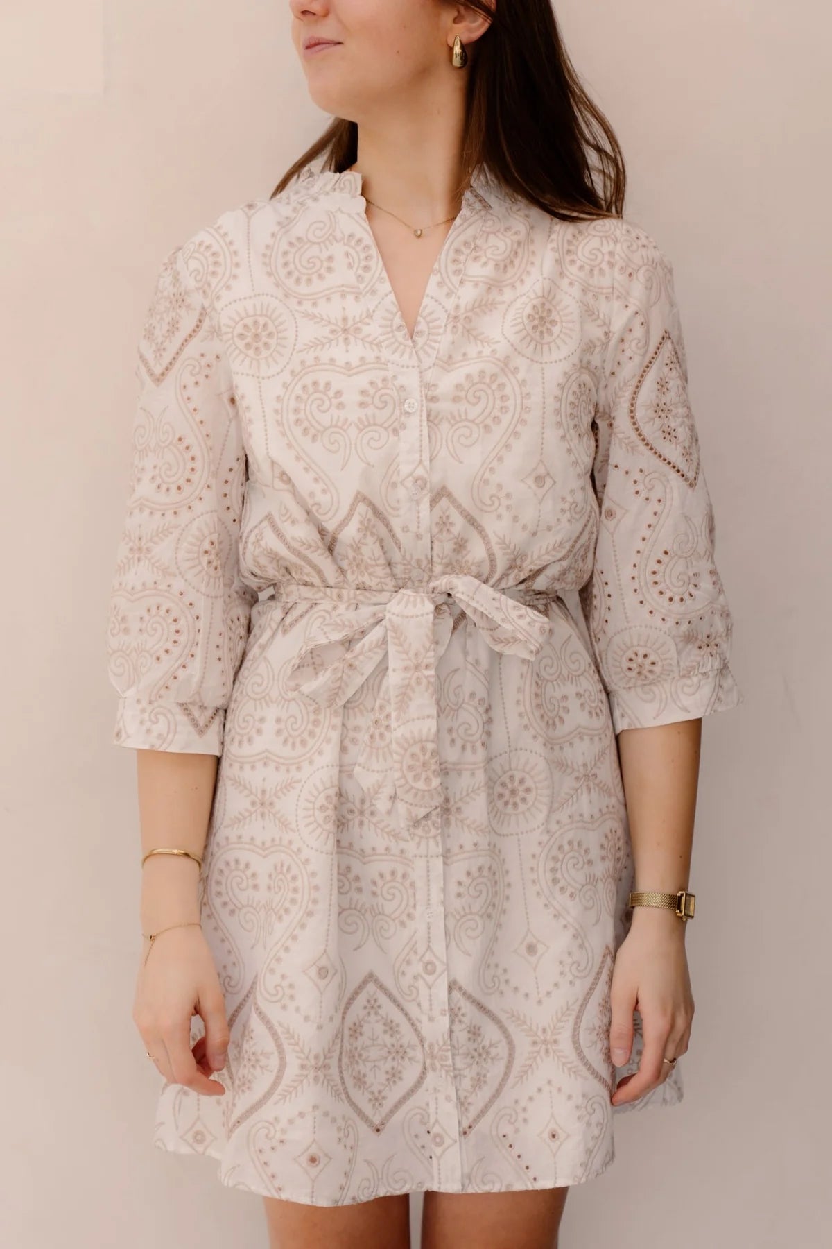 Smashed Lemon, Dress White Dark Sand 26132