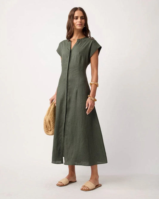 Yarra Trail, Dress Bodhi Noir KHAKI