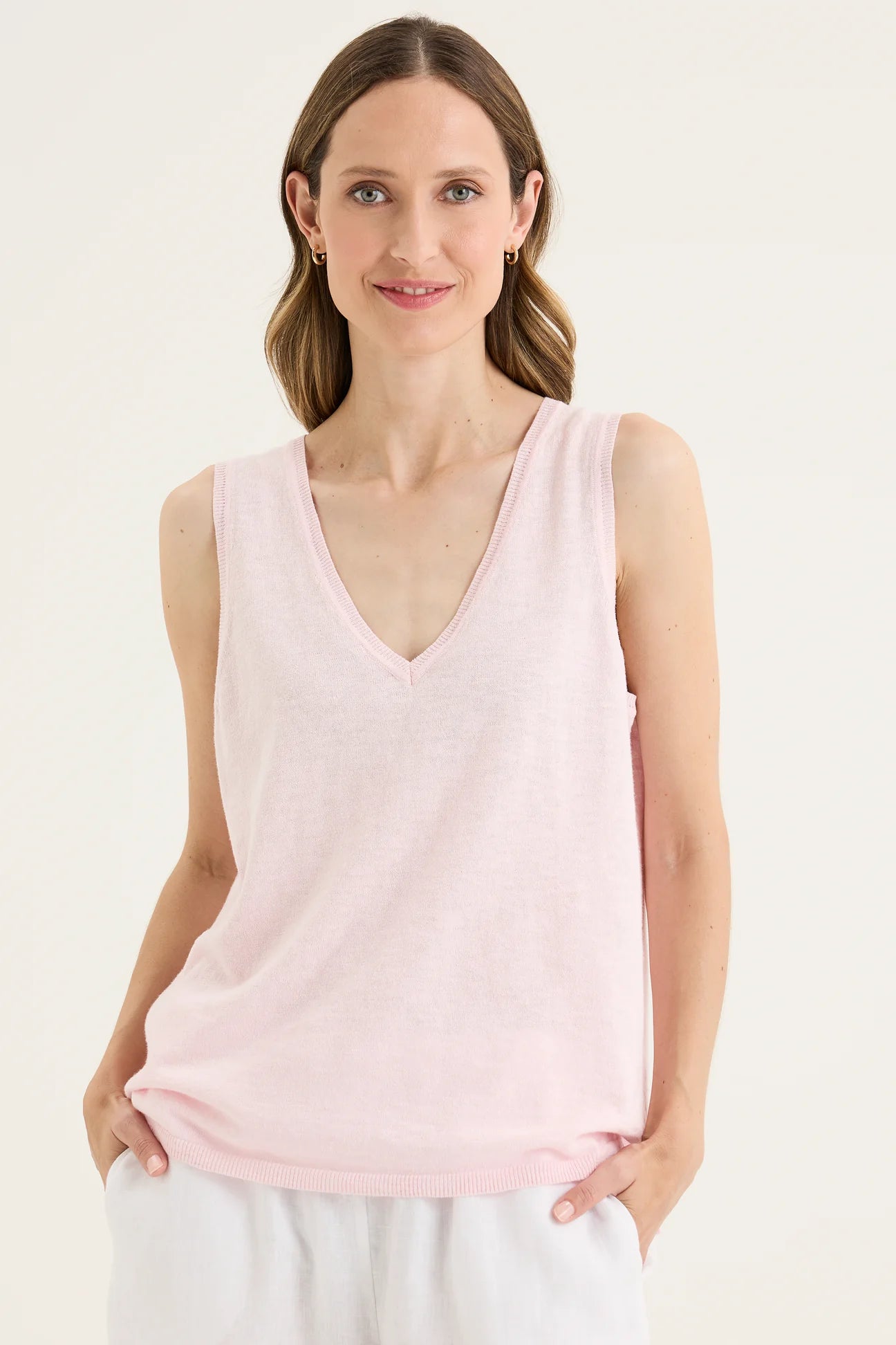 Yarra Trail, Knit Top ROSE