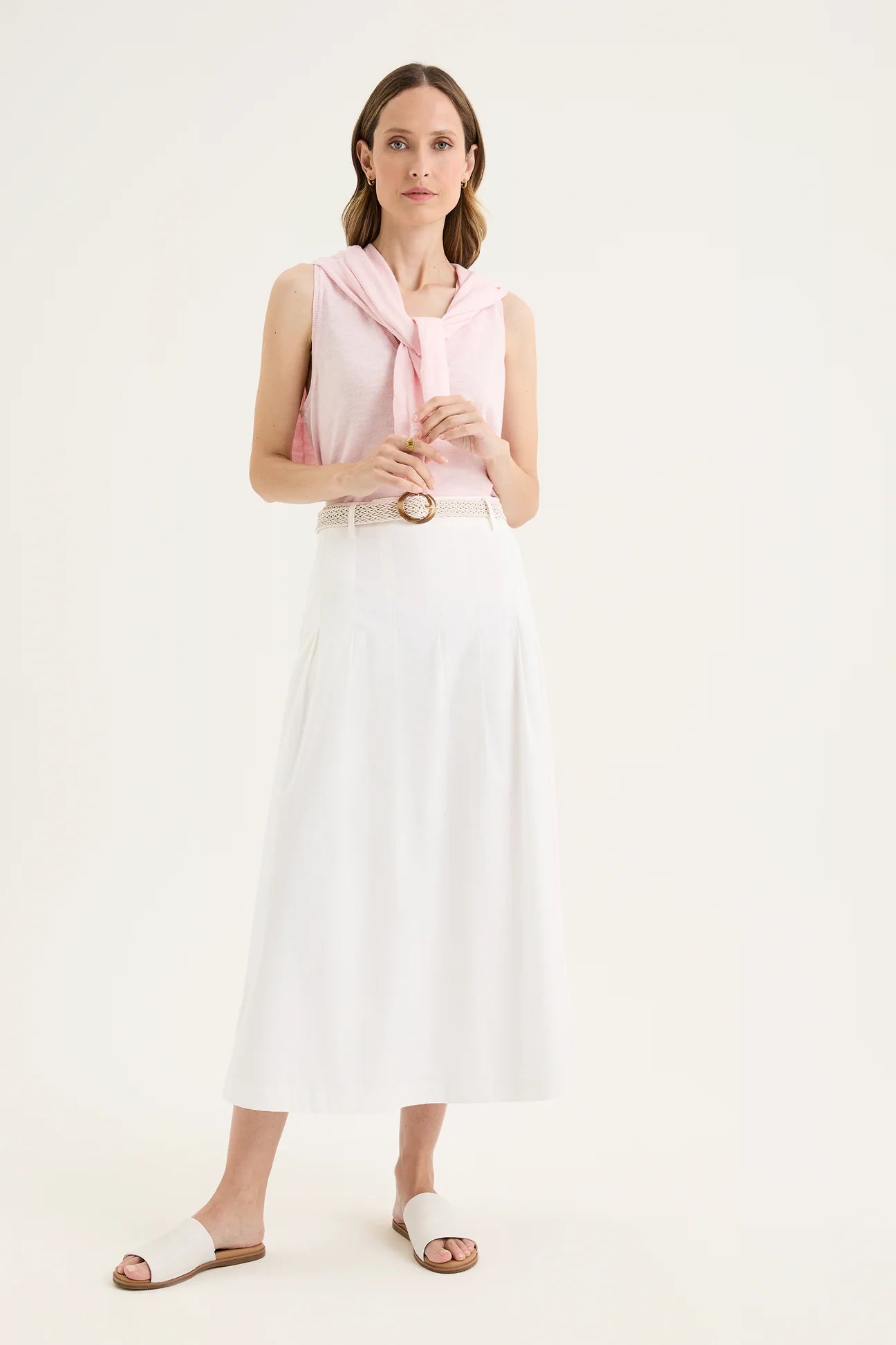 Yarra Trail, Petal Skirt WHITE