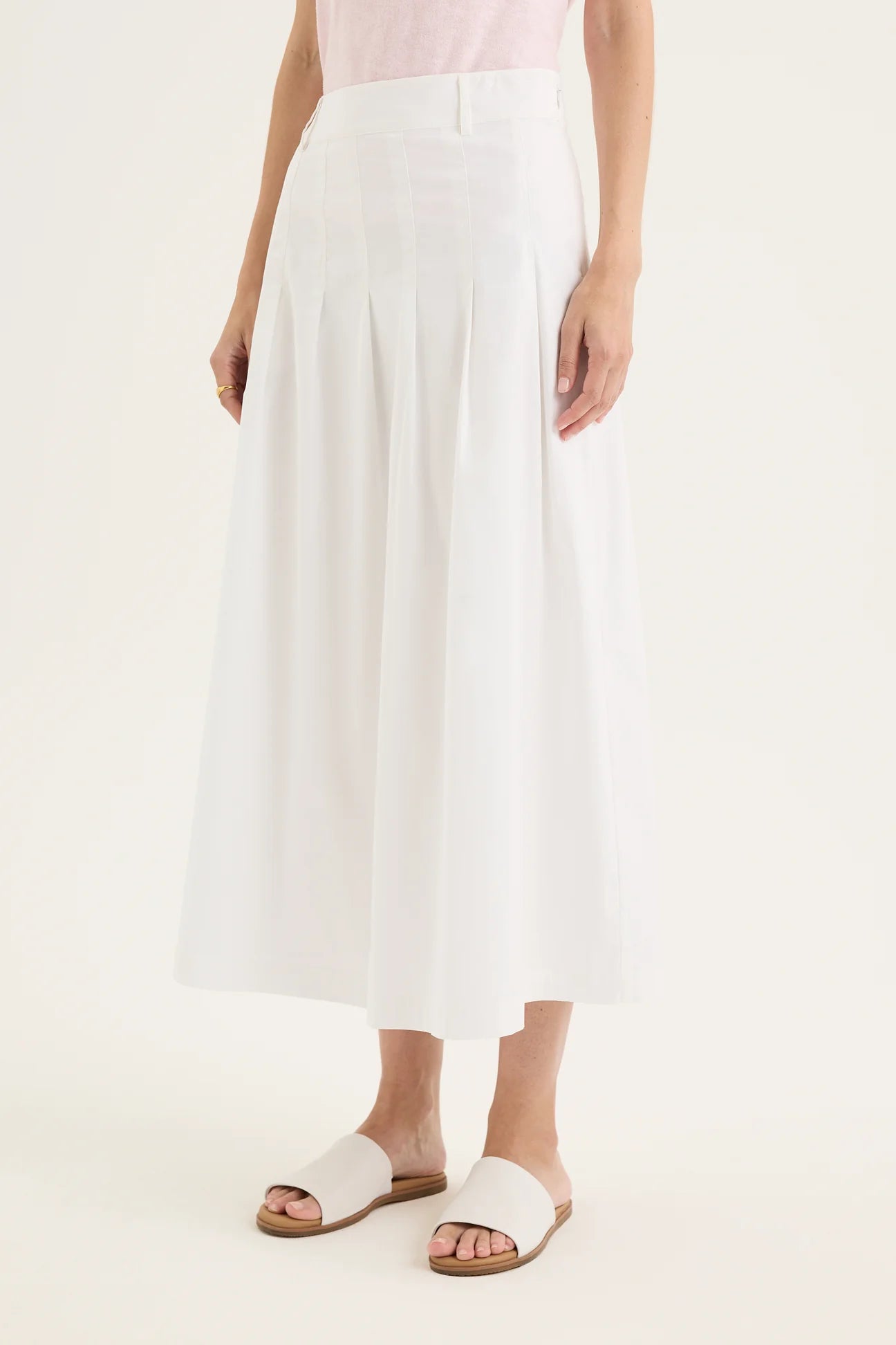 Yarra Trail, Petal Skirt WHITE