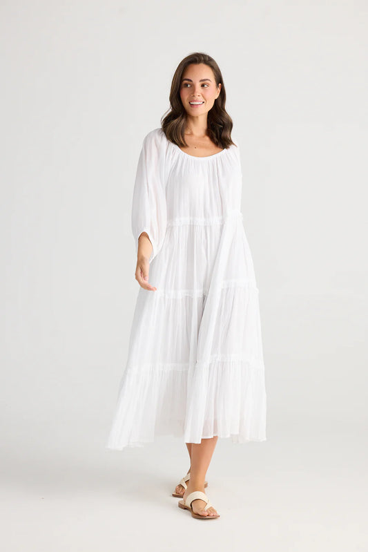 Holiday Grenadine dress - White