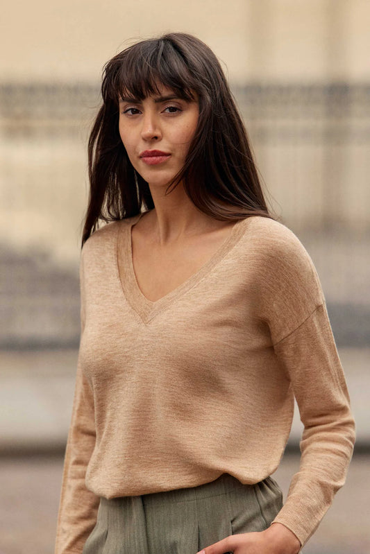 LPE, Camel sweater - Melya