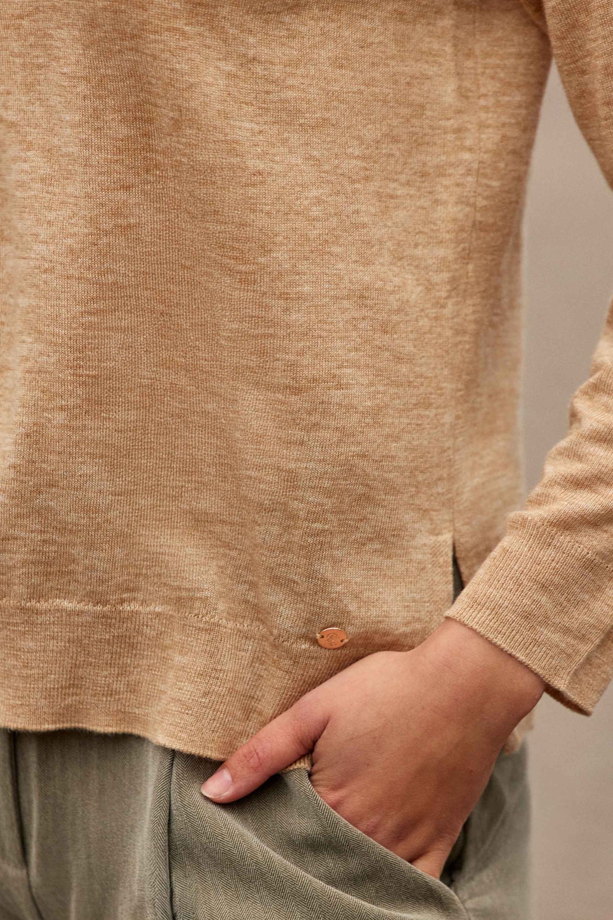 LPE, Camel sweater - Melya