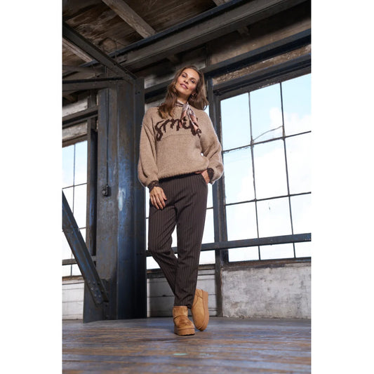 Marta, Emerald Pants Brown 6423