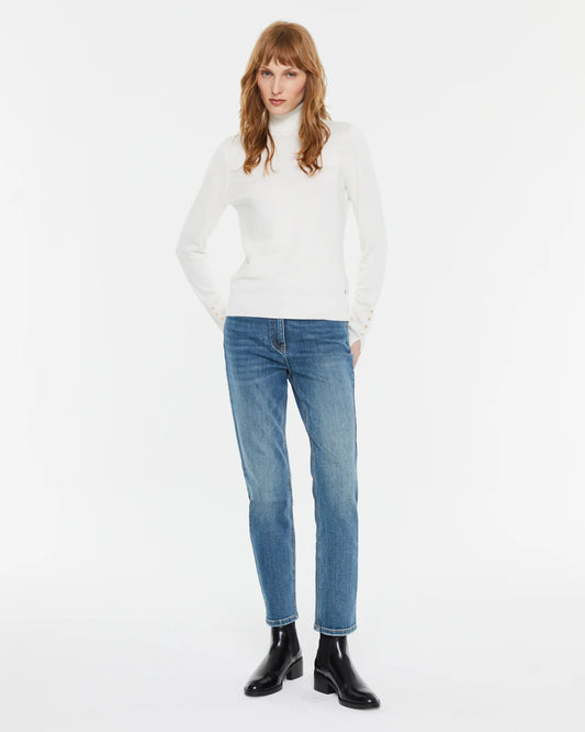 Andam, straight-leg jeans with a high waist Blue 4200