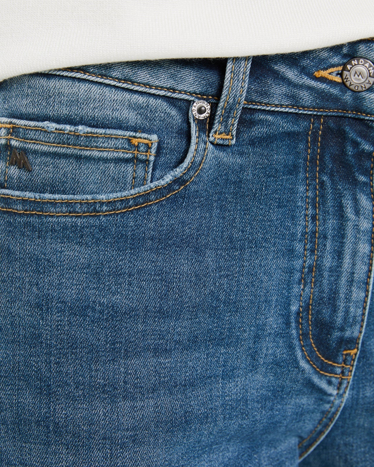 Andam, straight-leg jeans with a high waist Blue 4200