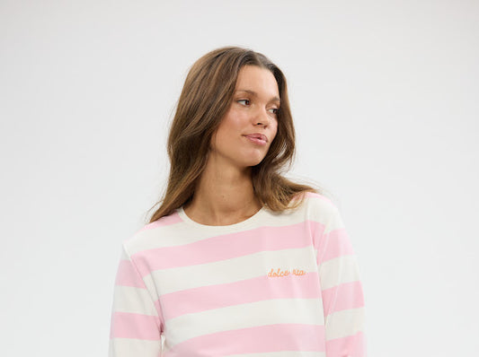 Holiday, Roam Tee Pink Stripe 26054-1