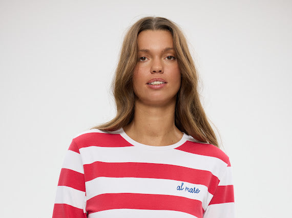 Holiday, Roam Tee Red Stripe 26054-1