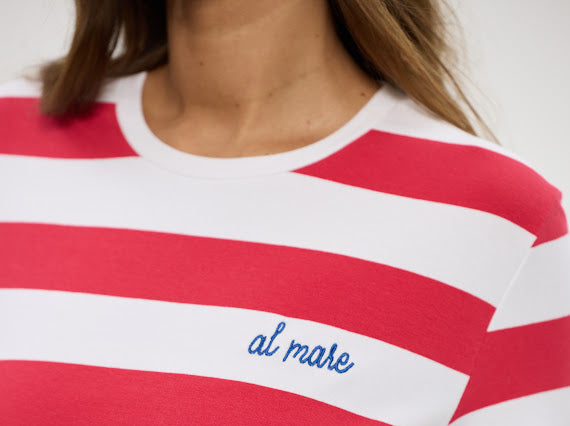 Holiday, Roam Tee Red Stripe 26054-1
