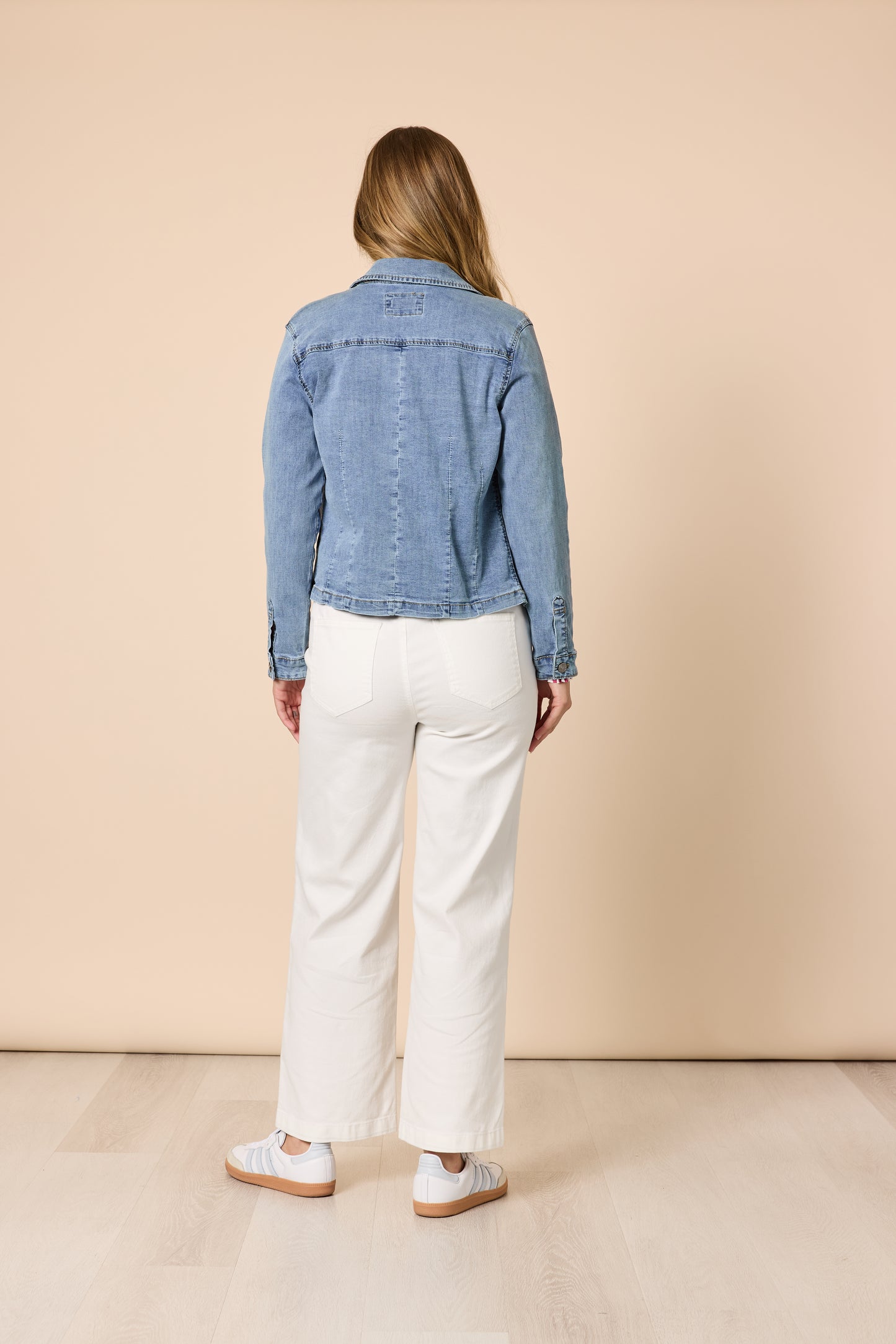 Threadz, Retro Denim Jacket - Washed Denim 46576