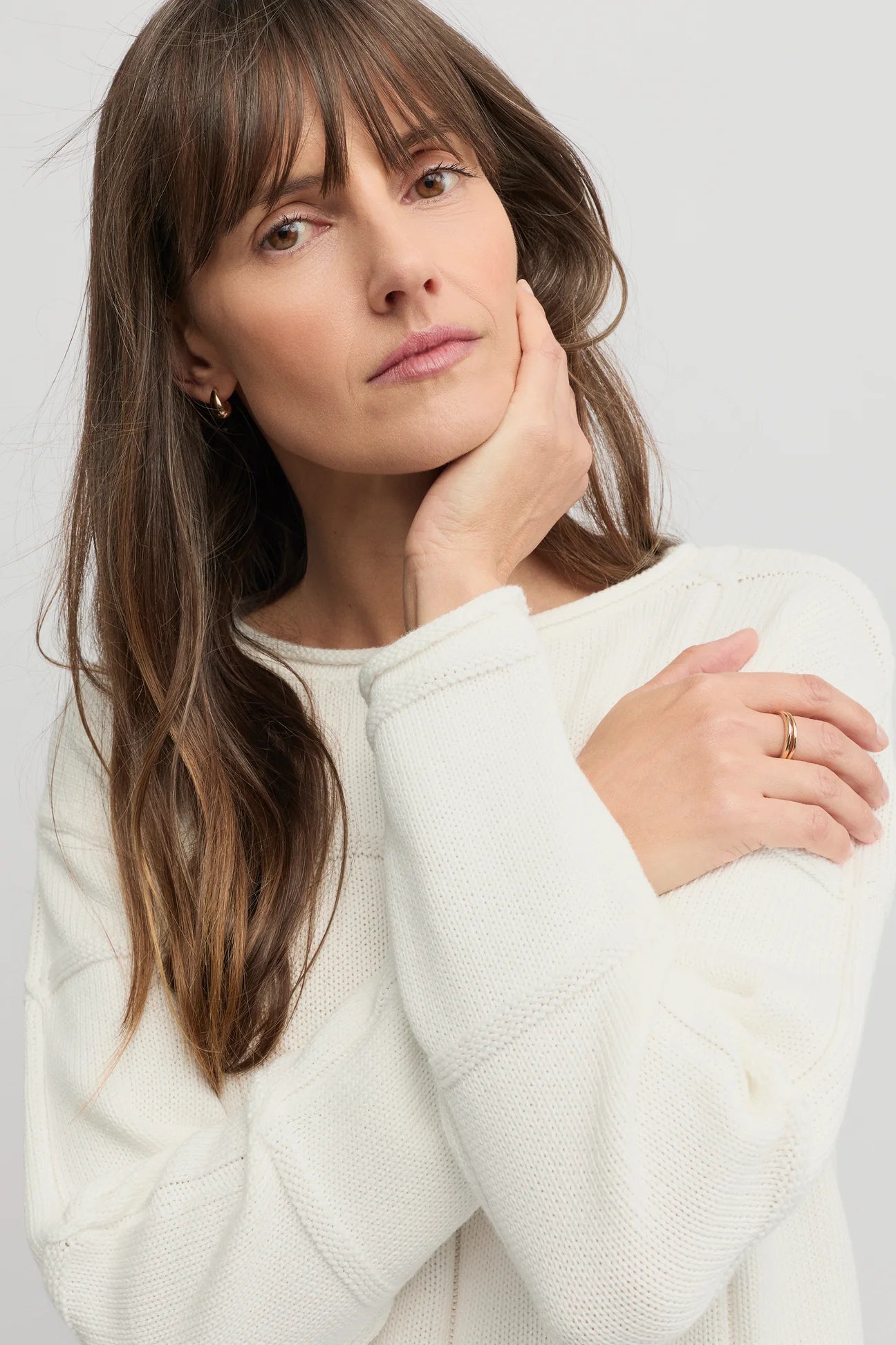 Yarra Trail, Liberty Knit Ecru 7737