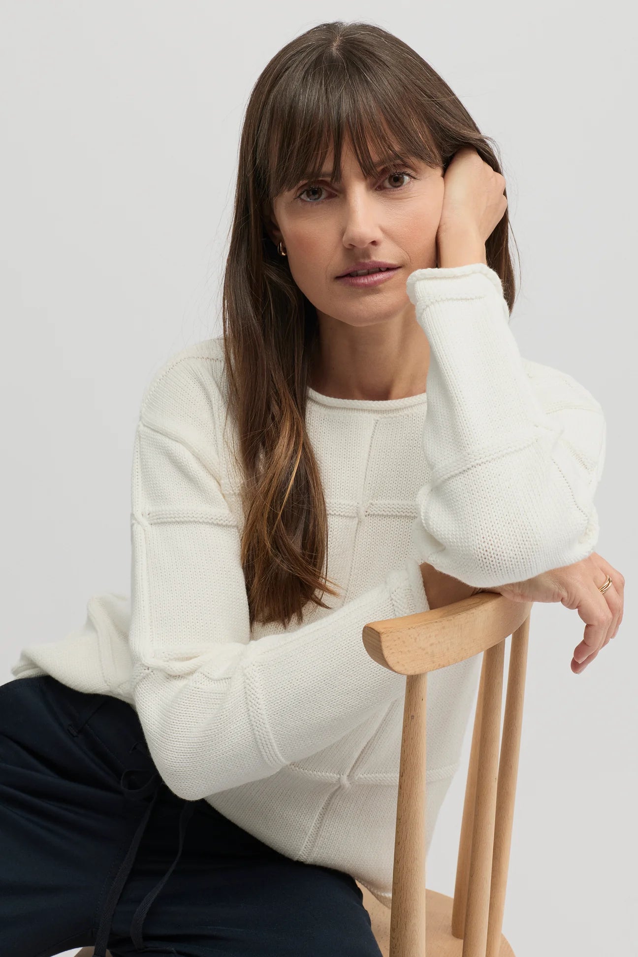 Yarra Trail, Liberty Knit Ecru 7737