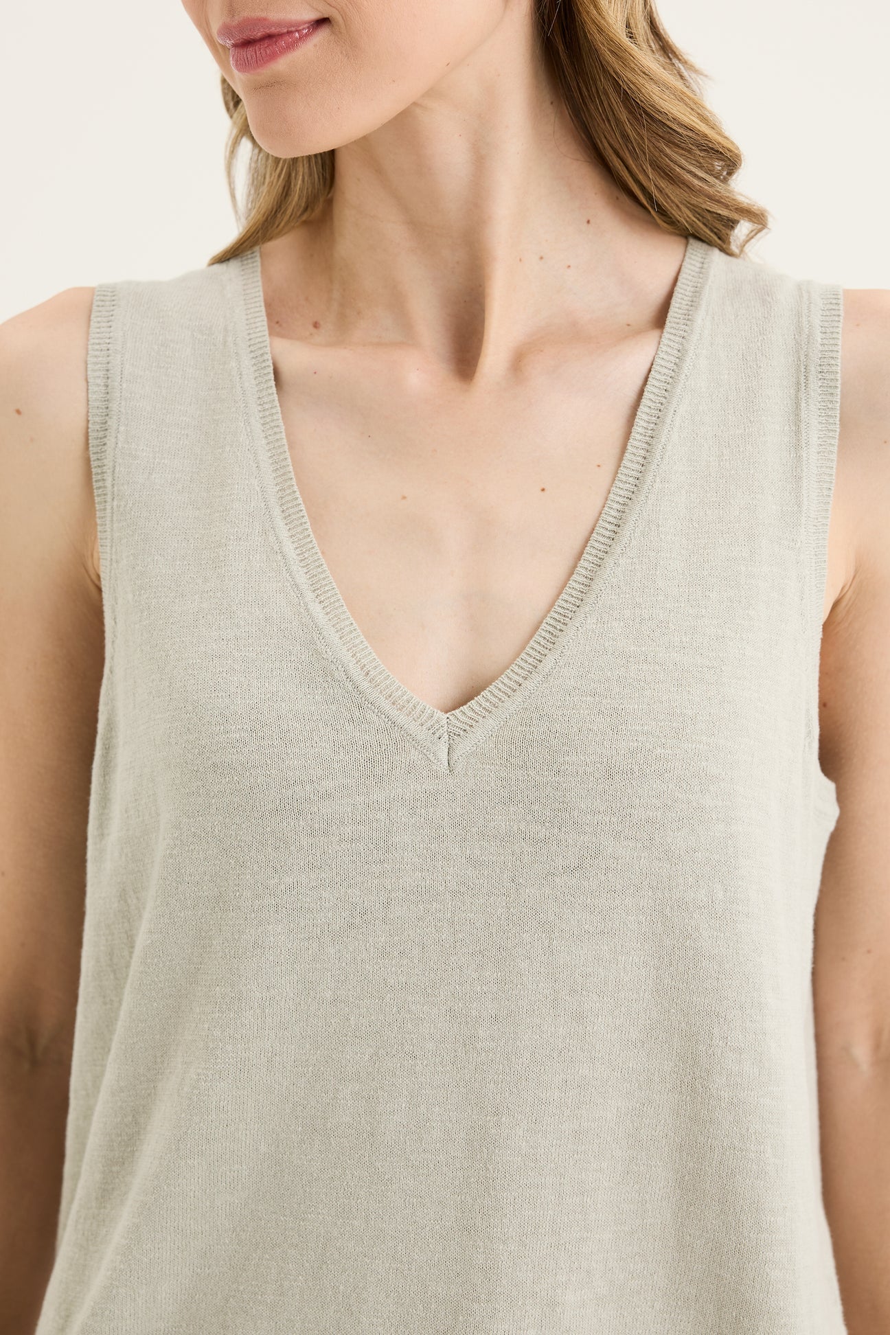 Yarra Trail, Knit Top ALOE