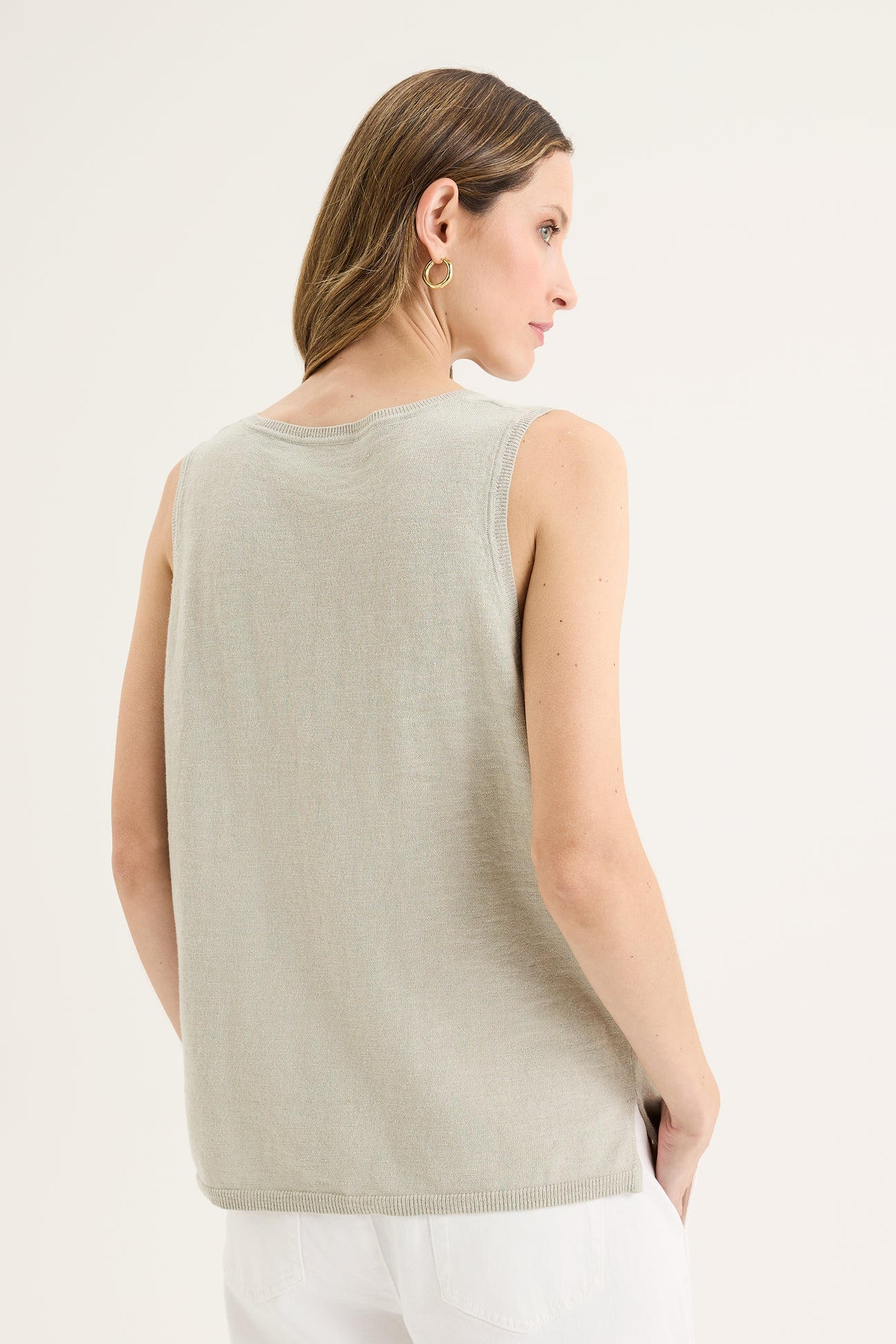 Yarra Trail, Knit Top ALOE