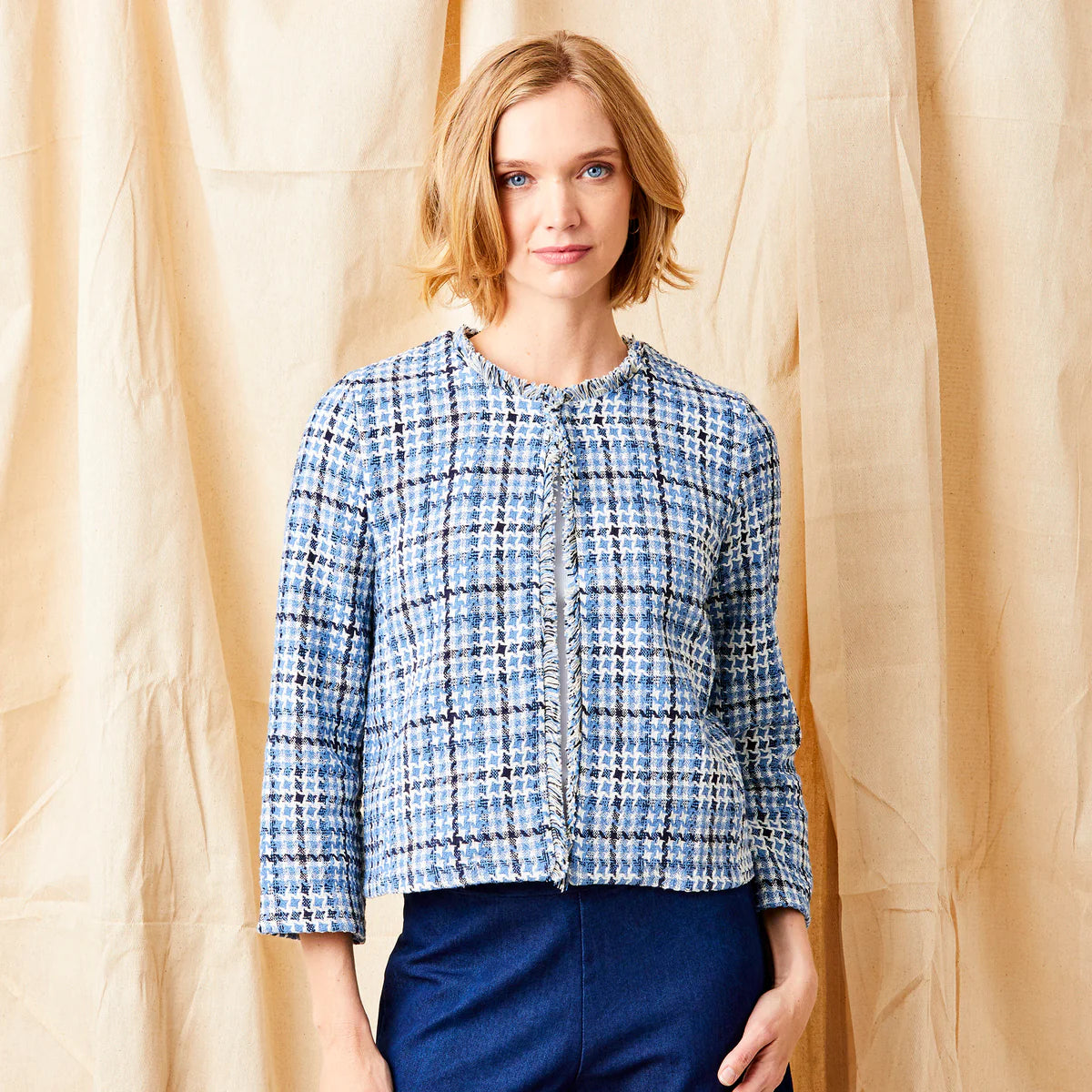 Suzy D, Jorge Short Jacket - Blue mix
