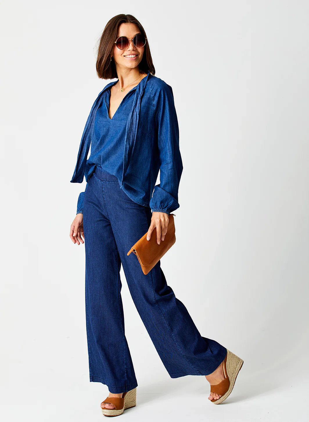 Suzy D, ZIGGY STRETCH DENIM FLARE PANTS