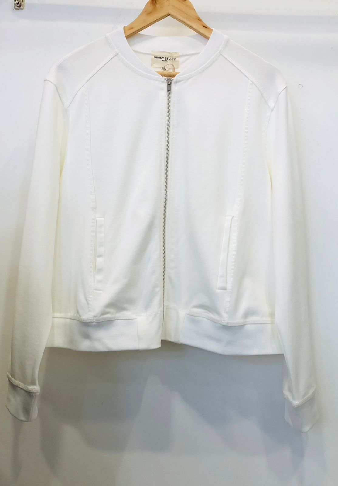 Sunny Studio, Sweater Bomber Off White 11802