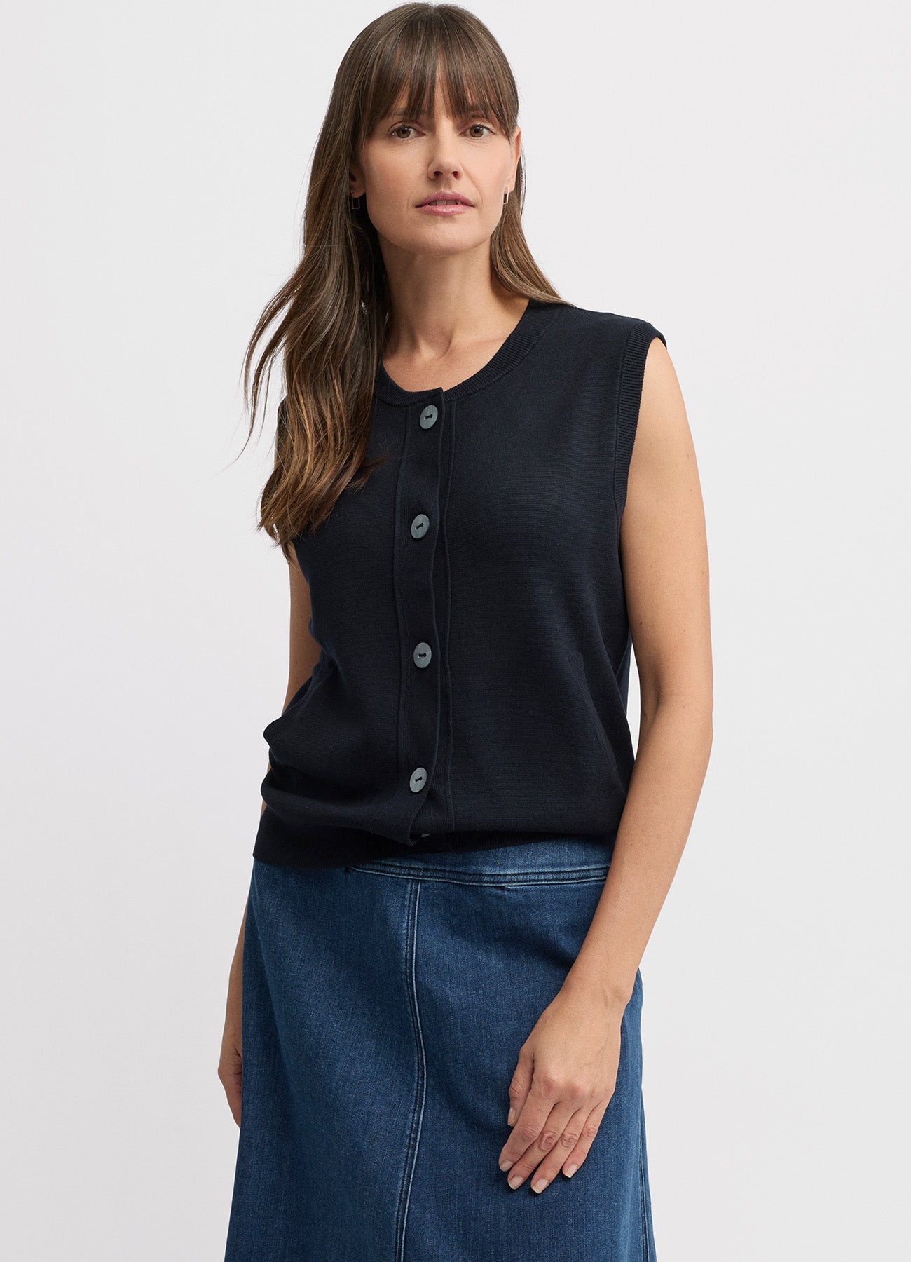 Yarra Trail, Piccolo Vest Navy 7740