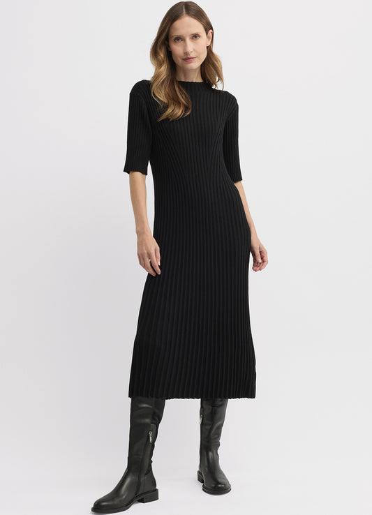 Yarra Trail, Oak knit dress black 9669