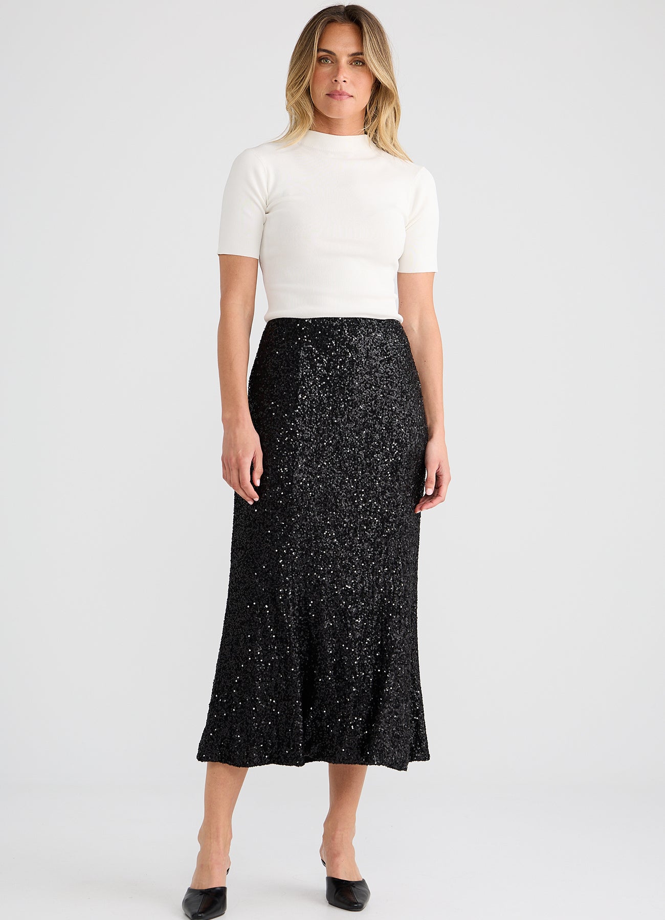 Brave + True, Ritz skirt black 26218-1