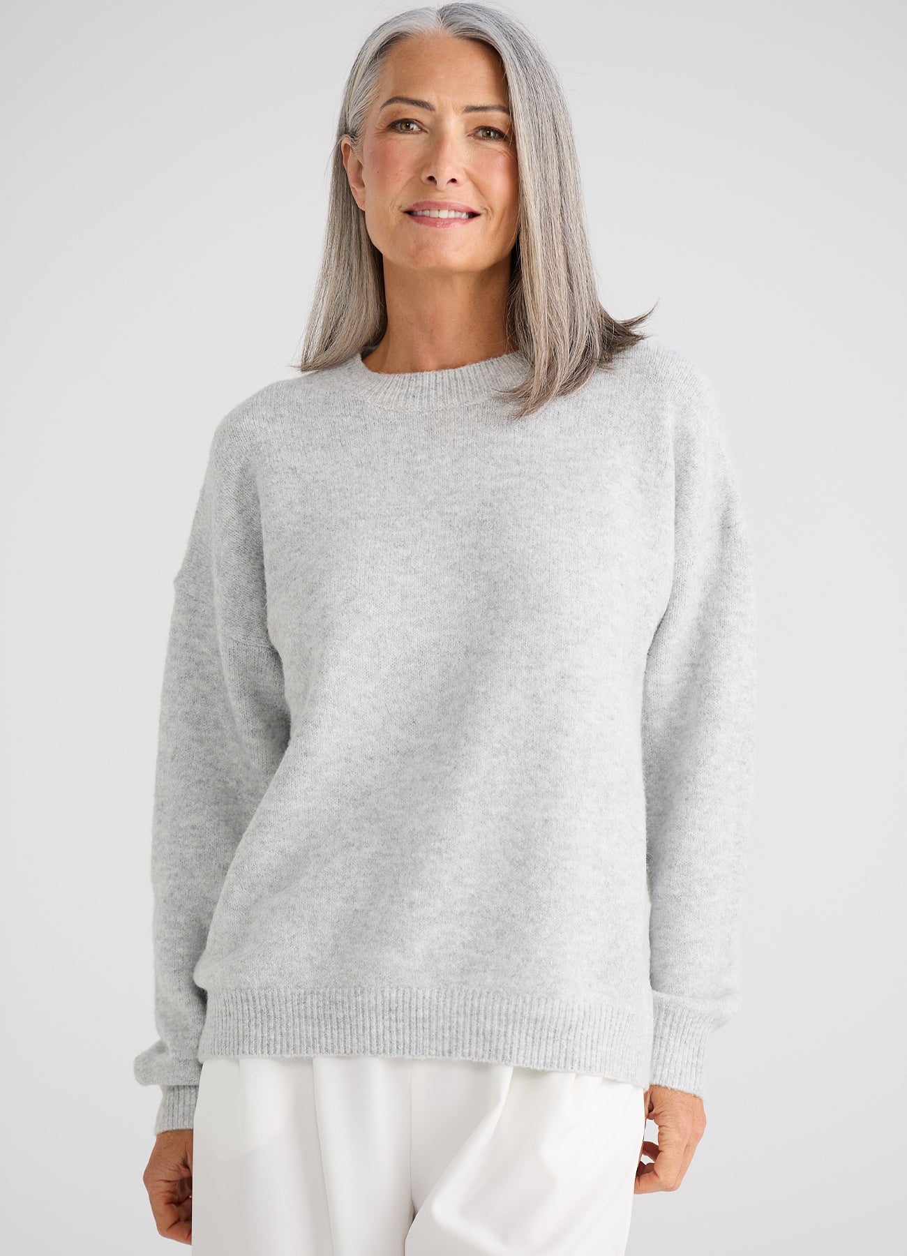 Brave + True, Glimmer knit Grey marle 26095-2