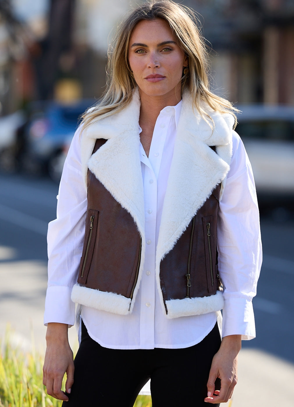 Brave + True, Alva Vest brown 26102-1