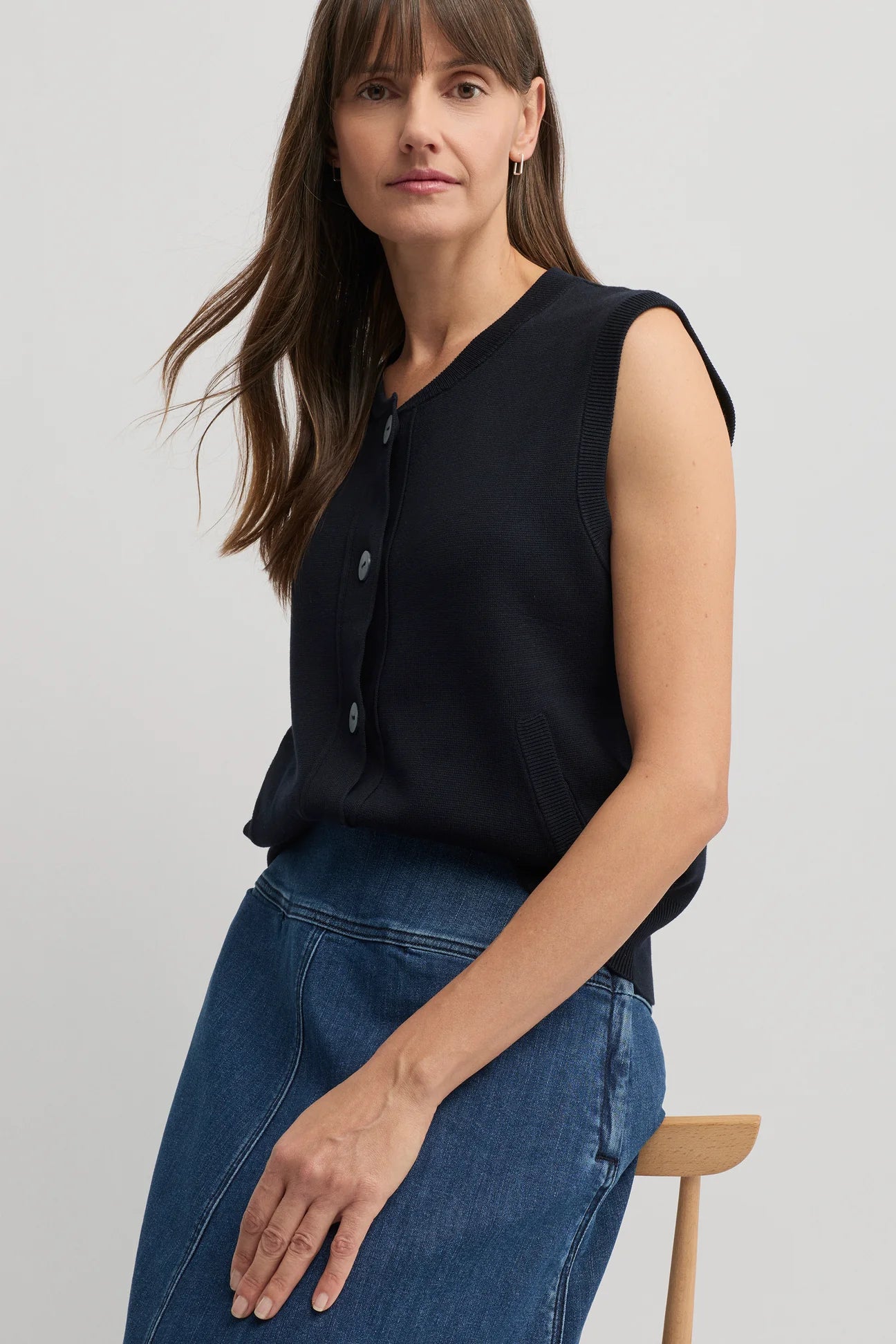 Yarra Trail, Piccolo Vest Navy 7740