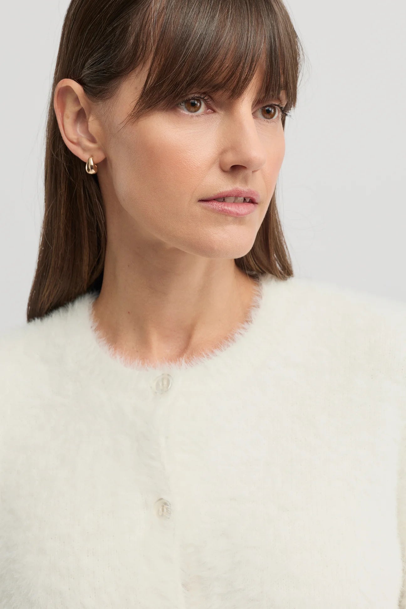 Yarra Trail, Hearth Cardi Ecru 7764