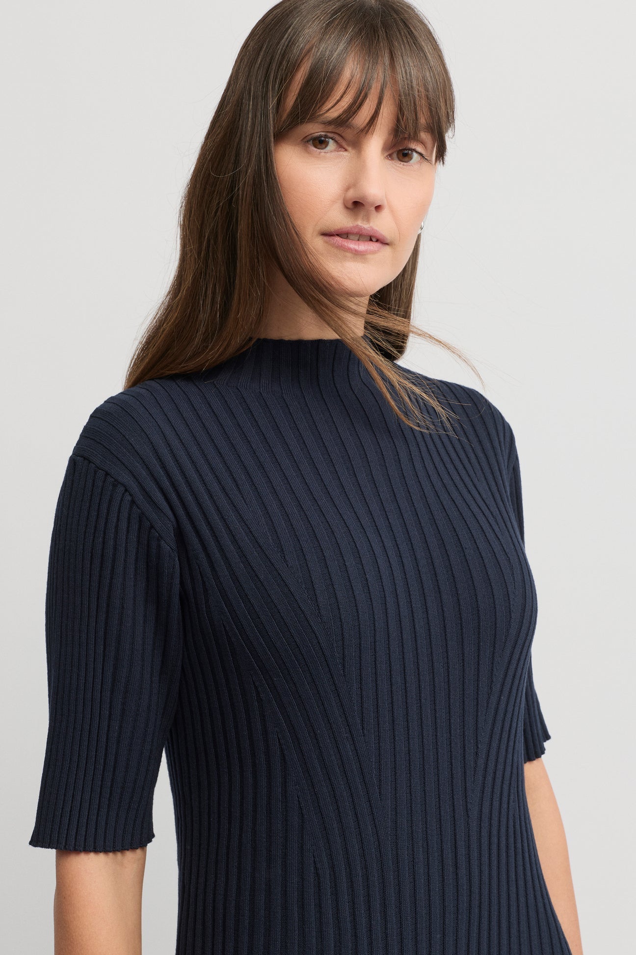 Yarra Trail, Oak knit dress navy 9669