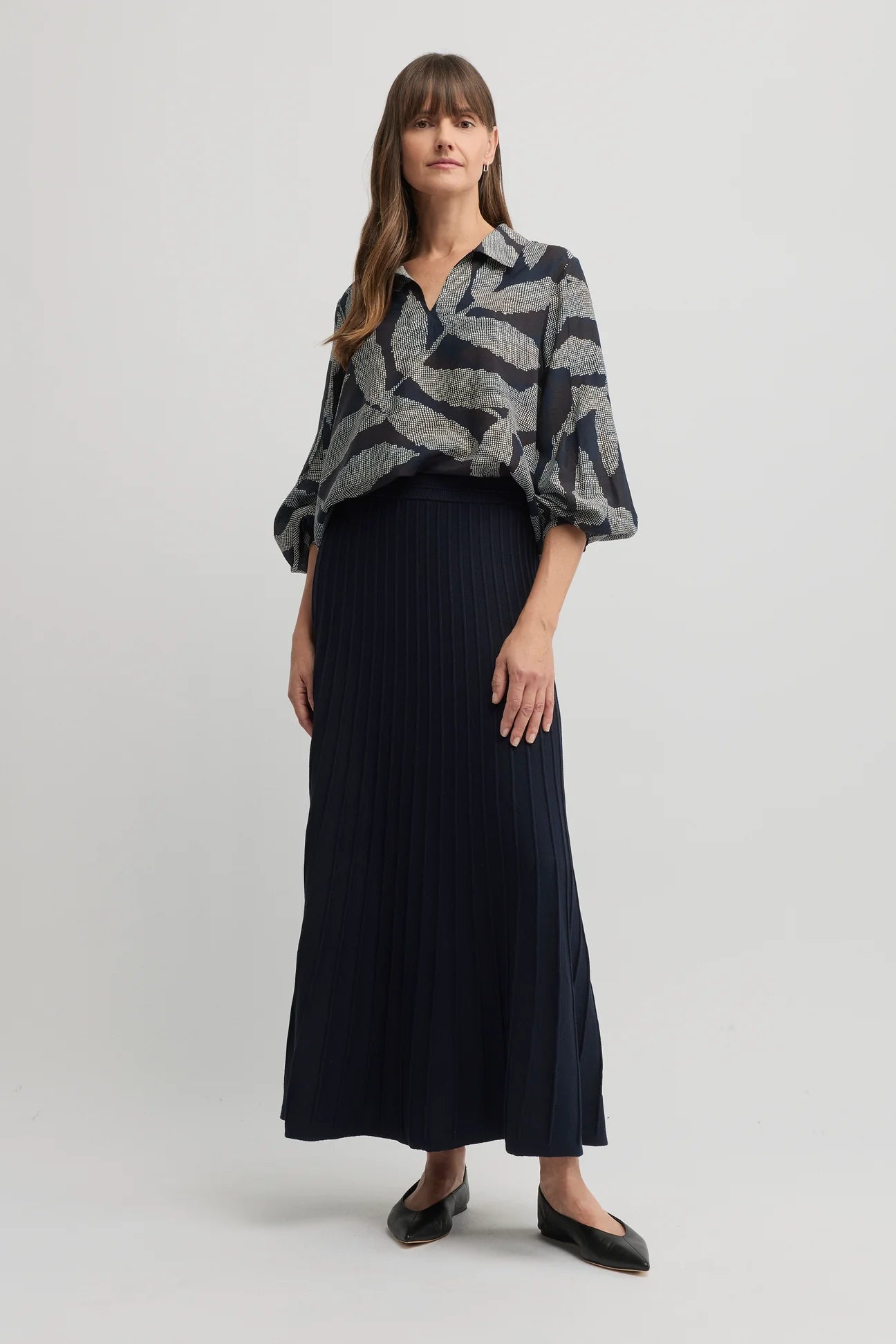 Yarra Trail, Skirt Cedar Navy 2003