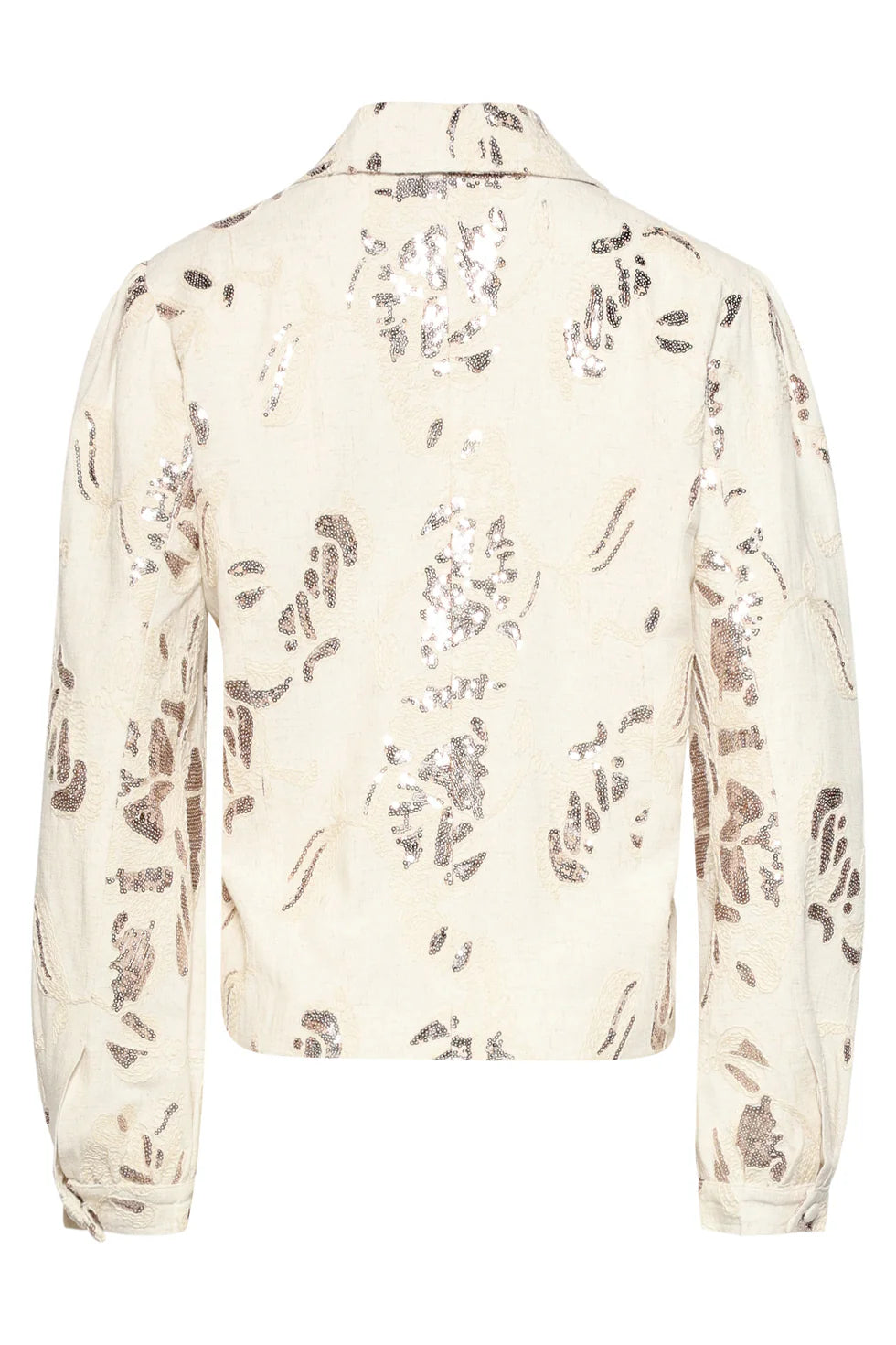 Smashed Lemon, FESTIVE JACKET WITH GLITTERING SEQUIN PRINT | SAND - COPPER 26069