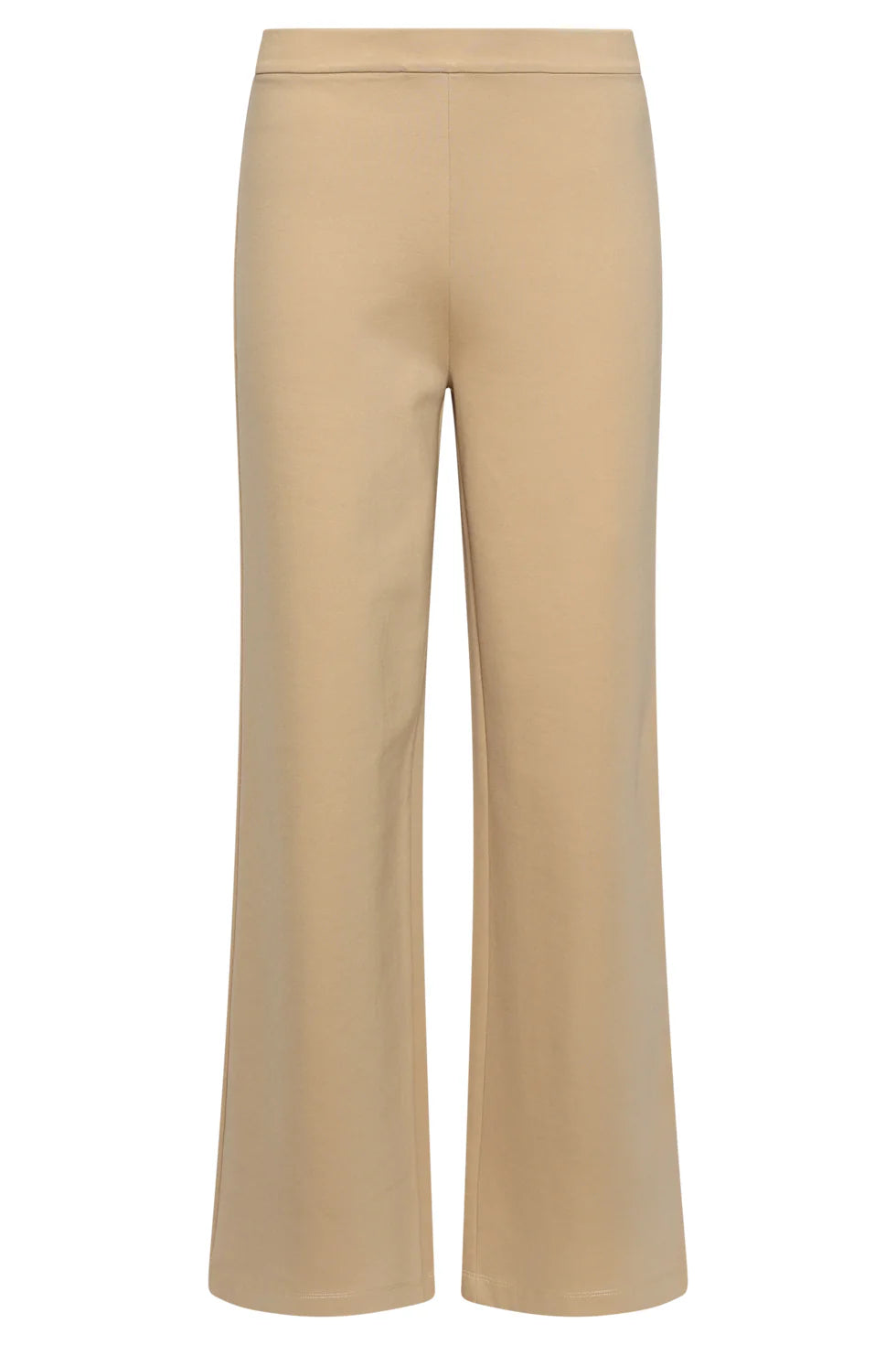 Smashed Lemon, SAND WIDE LEG TROUSERS WITH ELASTIC WAIST | SAND 26099