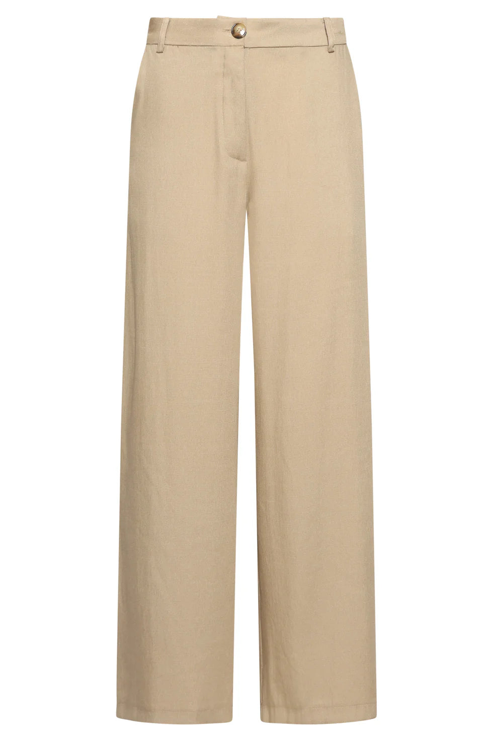 Smashed Lemon, AIRY WIDE LEG TROUSERS IN SAND COLOUR – STYLISH ESSENTIALS | DARK SAND 26072