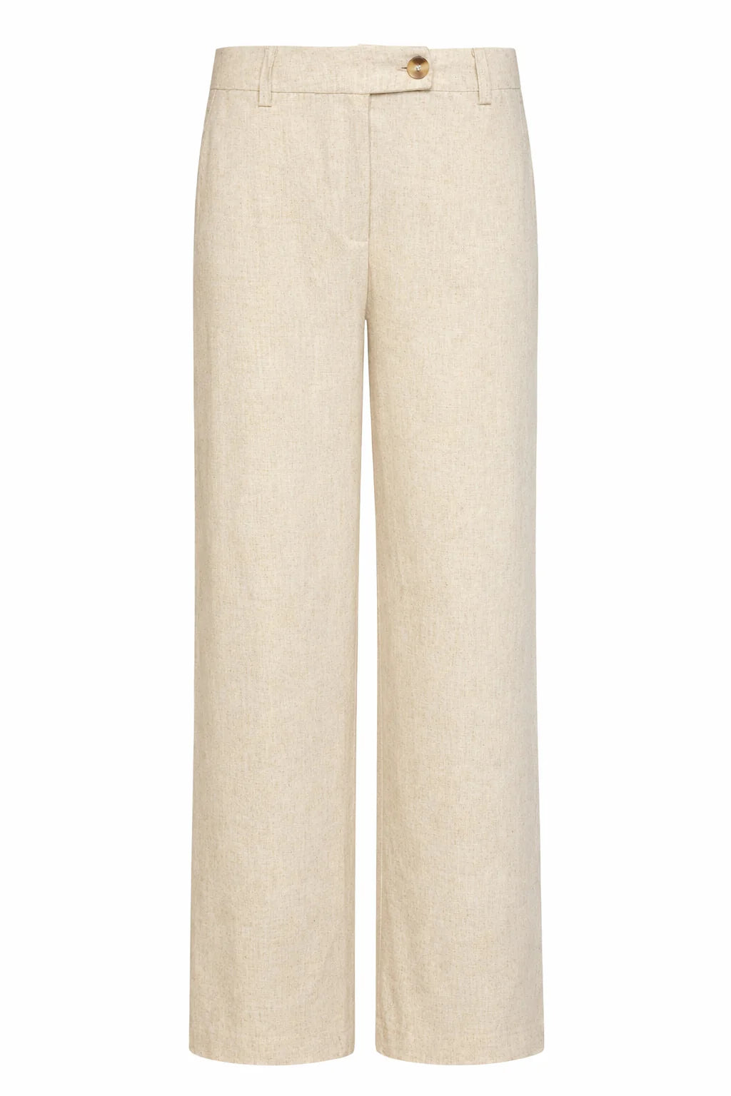 Smashed Lemon, LINEN WIDE LEG PANTS | SAND 26091